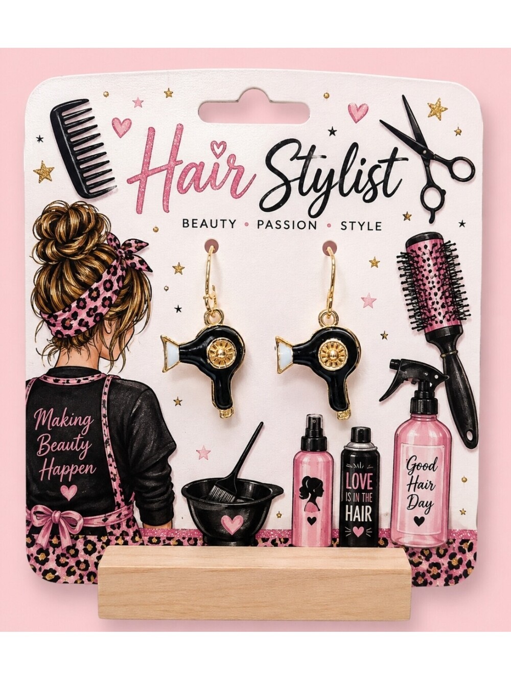 Betsy Johnson Copy Vintage Hair Dryer Blow Dryer Salon Hypoallergenic Earrings